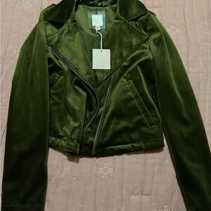 LC Lauren Conrad Women's Olive Blazer